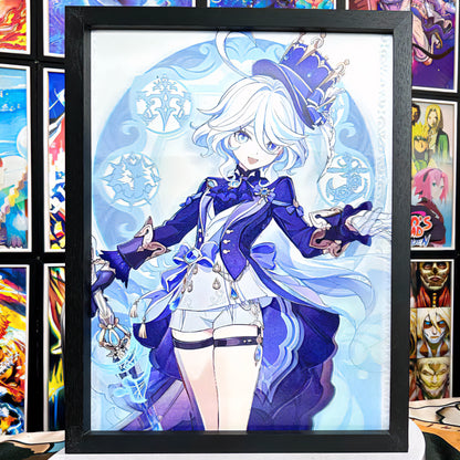 Three-dimensional gradient painting, cartoon comic frame