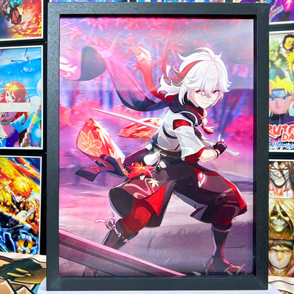 Three-dimensional gradient painting, cartoon comic frame