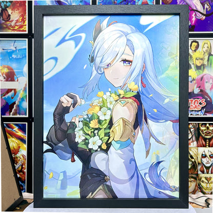 Three-dimensional gradient painting, cartoon comic frame