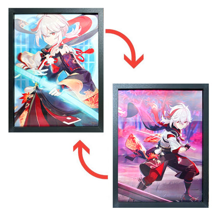 Three-dimensional gradient painting, cartoon comic frame